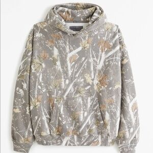 Abercrombie Grey Camo hoodie XS